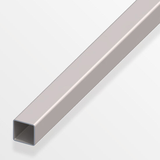 ALFER - Tube carré profilé à froid 12x12mm acier gris 1m - large
