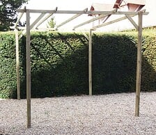 ALTONA Pergola droite - Bois - 3x3m