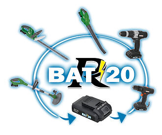 RIBIMEX - Batterie 20v 4amp R-BAT20 pour PRBAT20-TH, PRBAT20-S, PRBAT20-CB - large