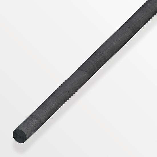 ALFER - Rond plein acier laminé à chaud gris diamètre 6mmx2m - large