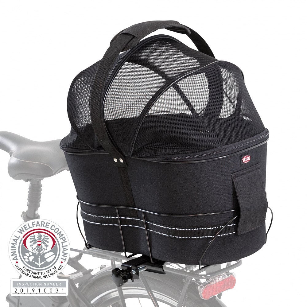 TRIXIE - Panier vélo pour porte-bagages étroits . pour chien max 6 kg. - large