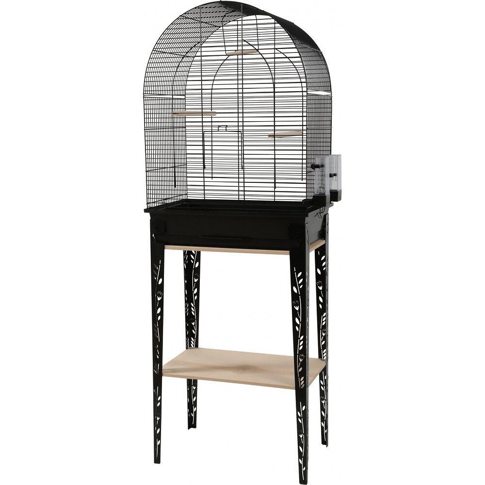 ZOLUX - Cage et meuble CHIC PATIO. taille L.  53 x 33 x hauteur 144 cm. couleur noir. - large