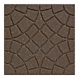 RIBIMEX - Dalle de terrasse marron 45x45cm - vignette
