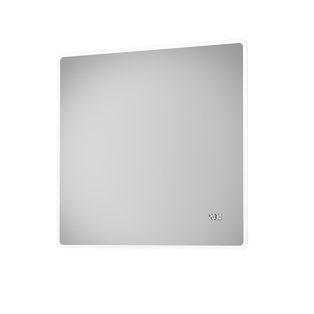 AURLANE - Miroir salle de bain LED rectangulaire auto-éclairant 80x70cm - Ulysse LED 80 - large