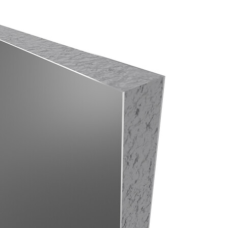 AURLANE - PACK PANNEAUX MURAUX GRIS en aluminium avec profile d'angle et finition ANODISE BRILLANT- 90 x 120cm - vignette