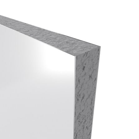 AURLANE - PACK PANNEAUX MURAUX BLANC - en aluminium avec profile d'angle et de finition anodises CHROME - vignette