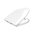 GALEDO - Abattant pour WC blanc - Thermodur avec charnières en plastique déclipsable - SIMPLE WHITE - vignette
