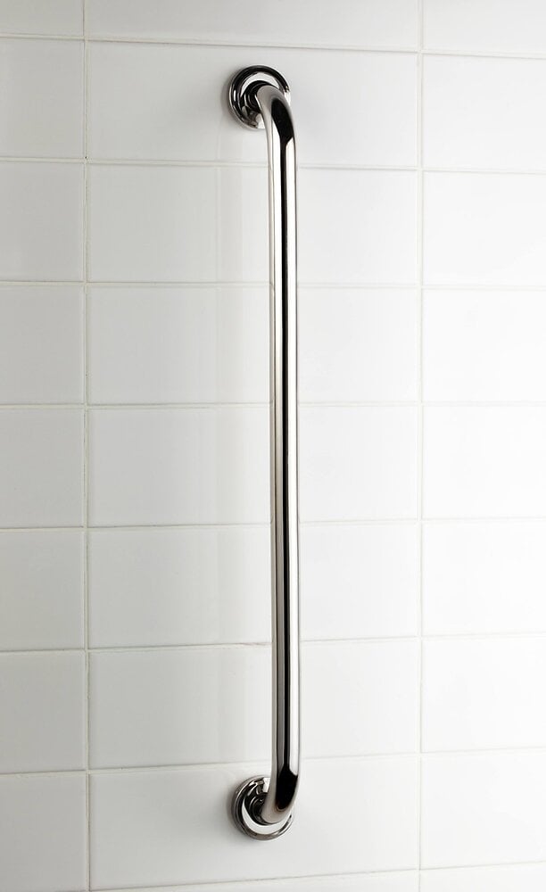 ALLIBERT - Poignée PMR droite bain douche en inox 65 cm USIS blanc - large