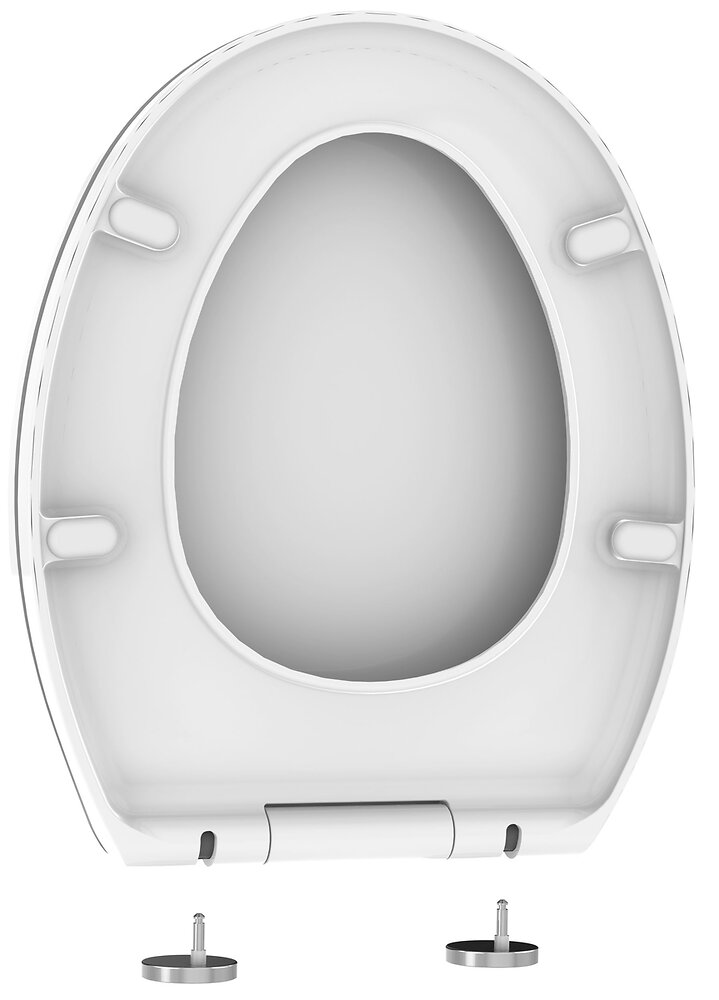 ALLIBERT - Abattant WC à  fermeture progressive et déclipsable CLIPEO - large