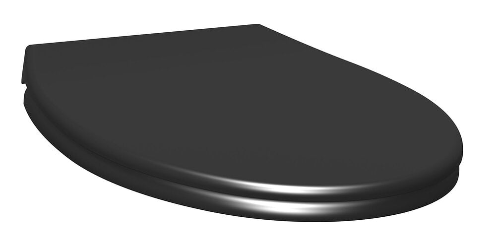 Abattant wc thermodur - frein de chute - déclipsable - presto - carbone noir  Couleur noir Gelco Design