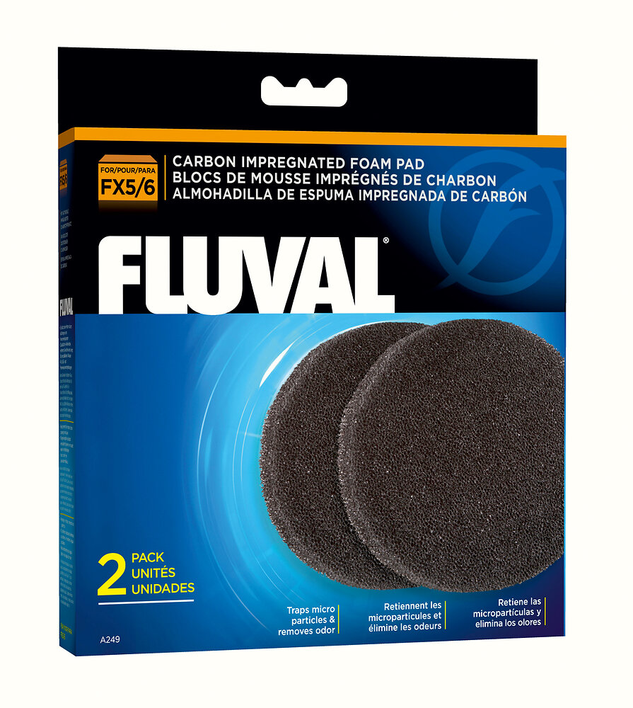 FLUVAL - Fluval 2 mousses charbon FX4 FX6 - large