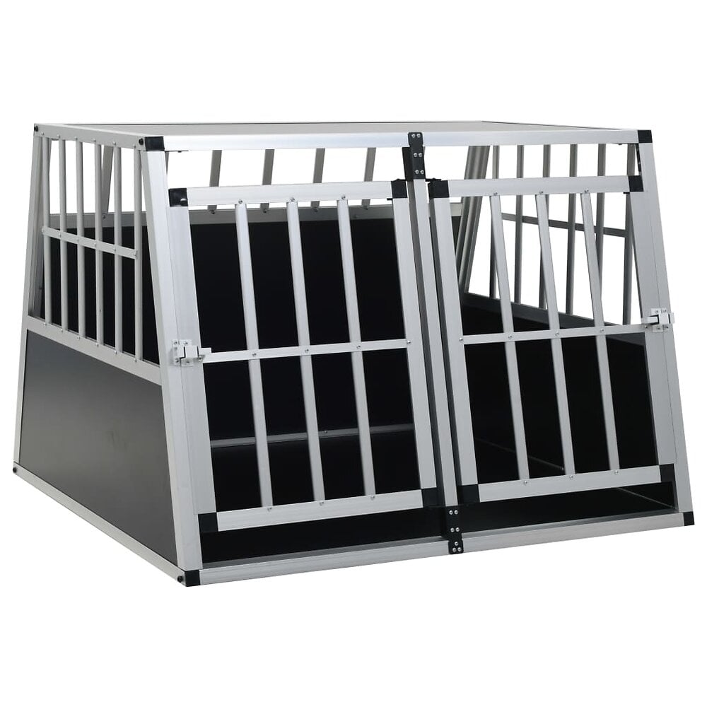 Cage Pour Chien À Double Porte 94 X 88 X 69 Cm - Accessoires Pour 