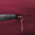 VIDAXL - 4 housses de coussin en coton 40 x 40 cm Bordeaux - Rouge - vignette