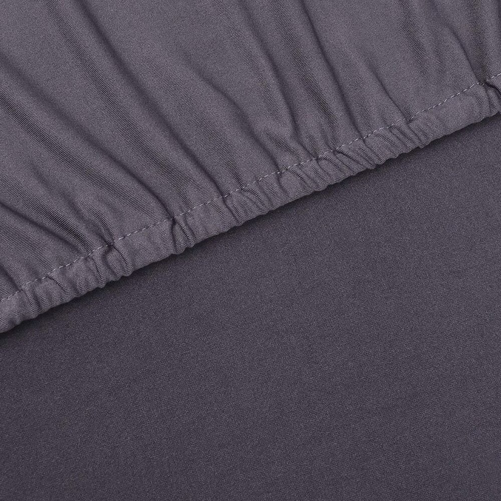 VIDAXL - housse de canapé en polyester jersey extensible anthracite - 131082 - Gris - large