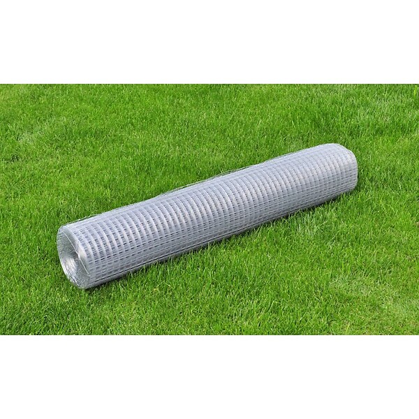 Grillage métallique en acier galvanisé 100 cm x 25 m gris 1