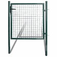 VIDAXL - Portail pour clôture en acier laqué - Vert - vignette