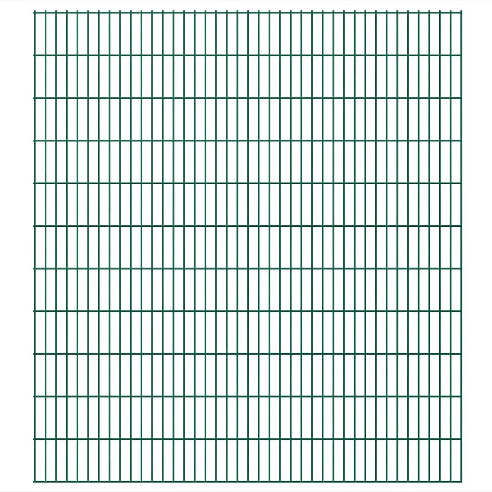 VIDAXL - Panneau de clôture 2D pour jardin 2008x2230 mm Vert - Vert - large