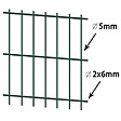 VIDAXL - Panneau de clôture 2D pour jardin 2008x2230 mm Vert - Vert - vignette
