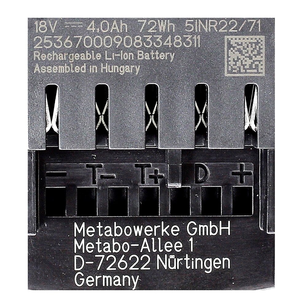 METABO - Metabo Set 18v - 2x Batteries Lihd 4,0ah ( 625367000 ) - large