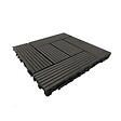 McCover - Pack dalle de terrasse 1m² bois composite classic (11 pièces) Gris carbone, l : 30 cm, L : 30 cm, Surface couverte en m² - 1 - vignette