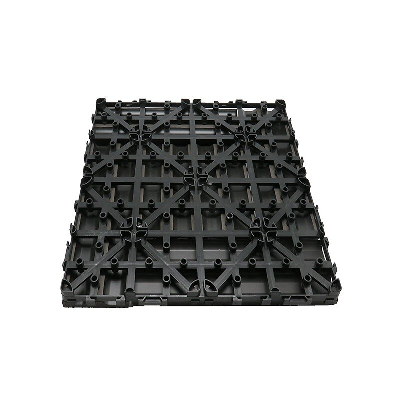 McCover - Pack dalle de terrasse 1m² bois composite classic (11 pièces) Gris carbone, l : 30 cm, L : 30 cm, Surface couverte en m² - 1 - large