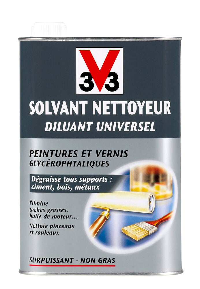 V33 PEINT - Solvant nettoyeur diluant universel 1 litre - large