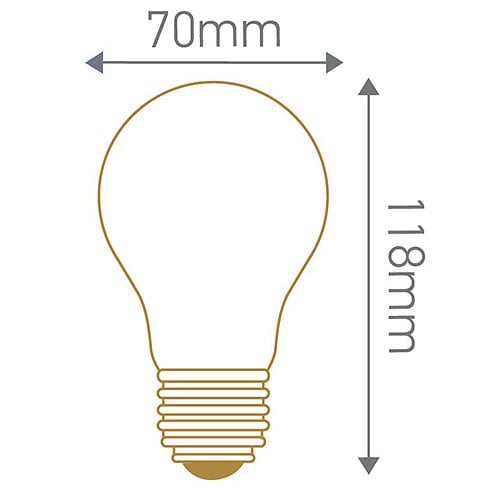 Ampoule LED équivalent 40W Standard E27 2700K dépoli