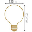GIRARD SUDRON - Ampoule Globe G125 Filament LED TWSITED 5W E27 Blanc doux Claire - vignette