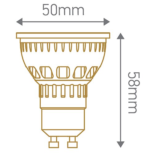 GIRARD SUDRON - Spot LED 5W GU10 2700K 320Lm 70° Dimmable - large