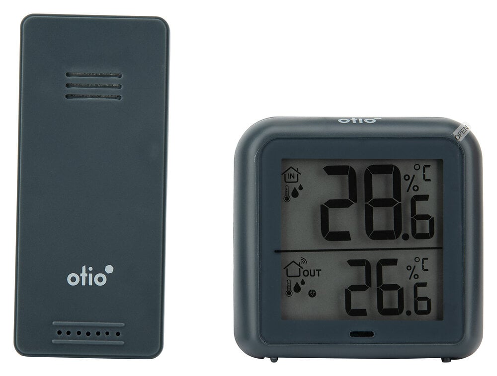 Otio-Thermomètre int/ext sans fil Noir - Otio & Thermomètre intérieur à  écran LCD - Noir - Otio