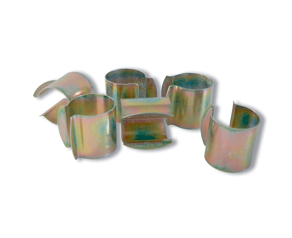 BAGTeck Lot De 6 Clips En Métal Pour Miroir à Canal Large De 1/2 Mm De Large - Clips De Fixation Lourds Pour Miroirs Avec Vis - Pour Montage Mural - Sans Cadre - Affichage De Carrelage