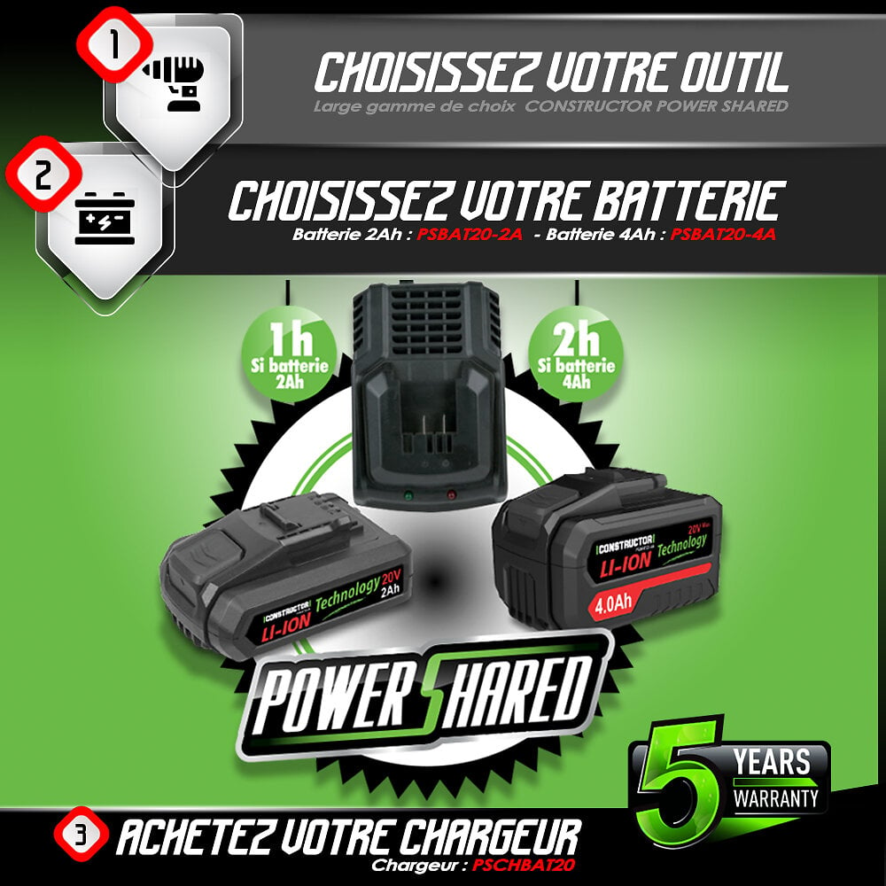 Scie elagage sans fil 16,8V 2 batteries lithium 4Ah Chargeur et kit  d'outils inclus Mini Tronçonneuse GOODYEAR