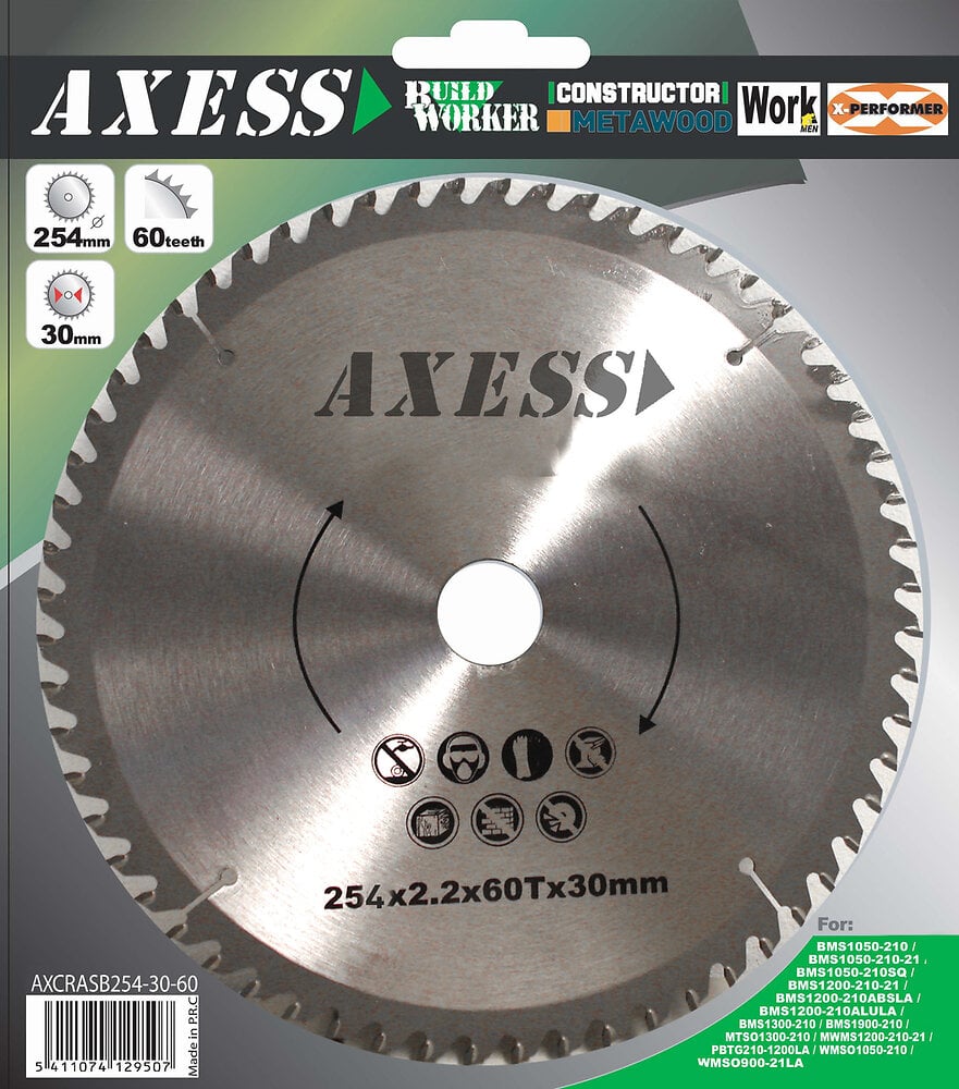 AXESS - Lame pour scie à onglets 254mm  - Axess - large