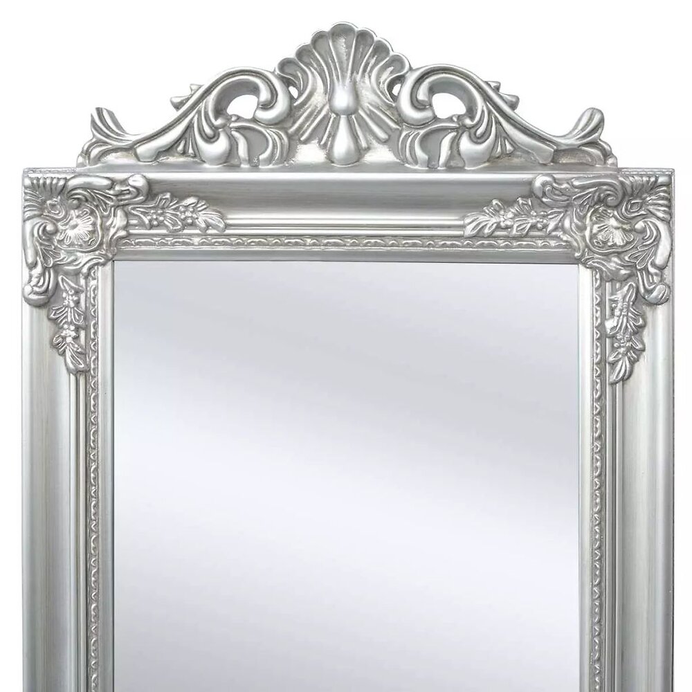 VIDAXL - Miroir sur pied Style baroque 160 x 40 cm Argenté - Argent - large