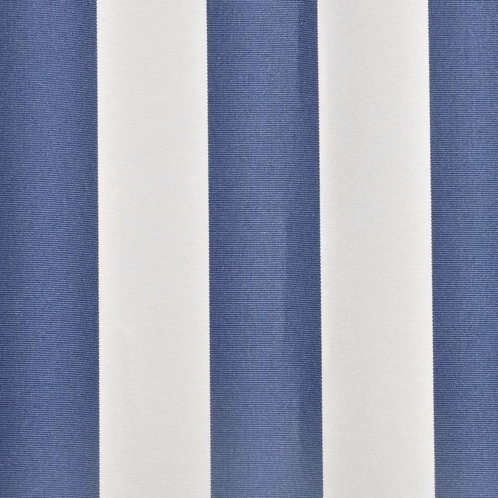 VIDAXL - Toile d'auvent Bleu et blanc 336x246 cm - Pelouses et jardins - Vie en extérieur - Stores extérieurs - Bleu - Bleu - large