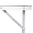 VIDAXL - Table pliante de camping en aluminium avec hauteur ajustable - 41326 - Blanc - vignette