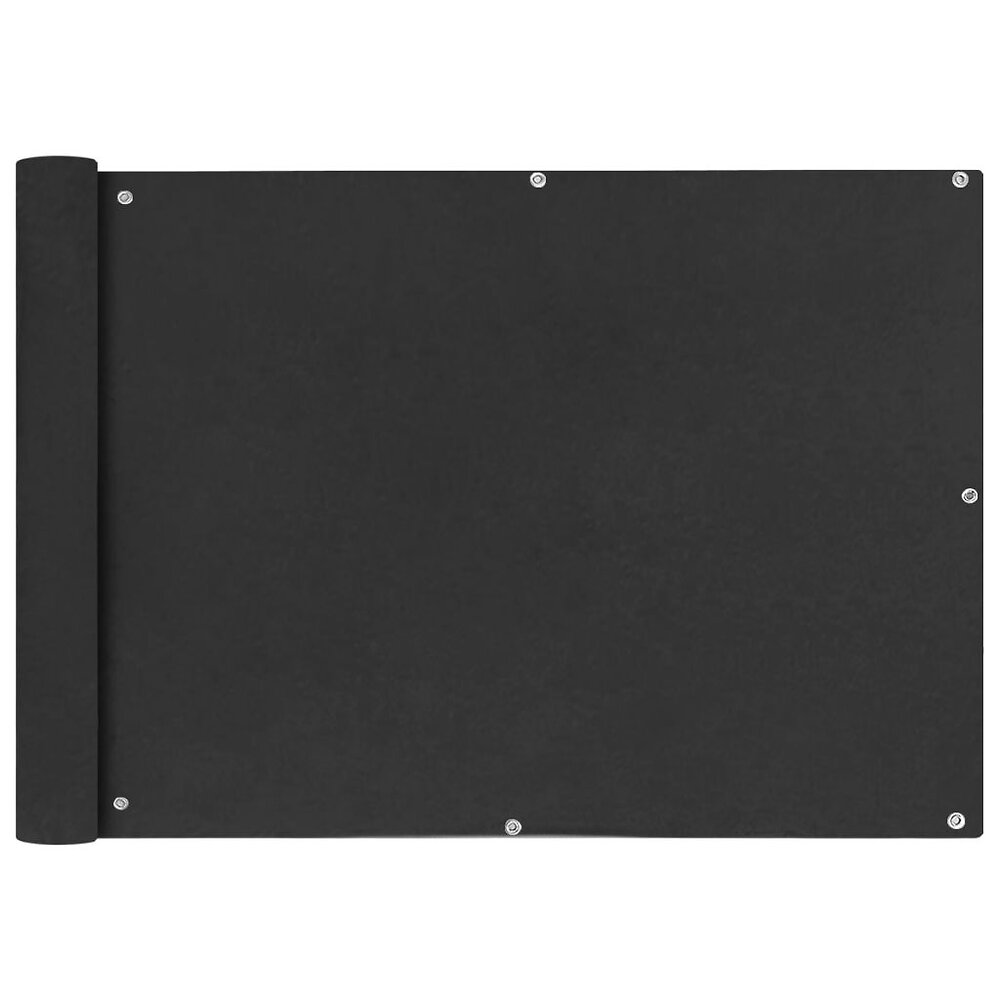 VIDAXL - Écran de balcon en tissu Oxford 75x600 cm Anthracite - Noir - large