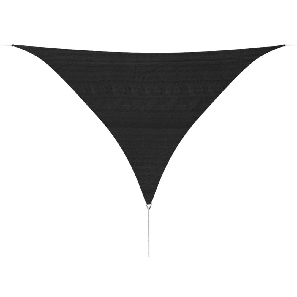 VIDAXL - Parasol en PEHD triangulaire 5x5x5 m Anthracite - Noir - large