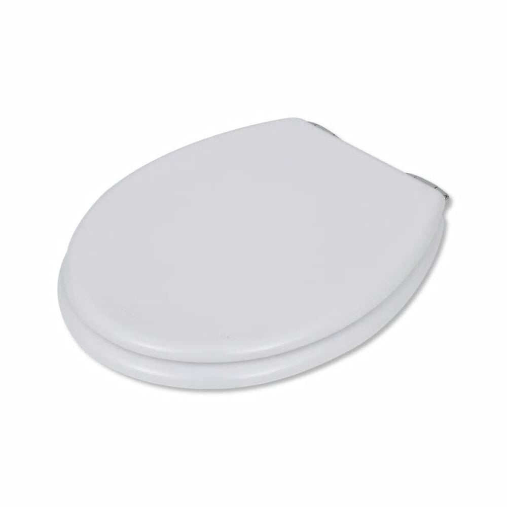 Idevit Abattant WC à fermeture classique adaptable sur la plupart des  cuvettes, blanc (EASY2240)