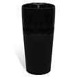 VIDAXL - Vasque à trou de trop-plein/robinet céramique Noir pour salle de bain - 141943 - Noir - vignette