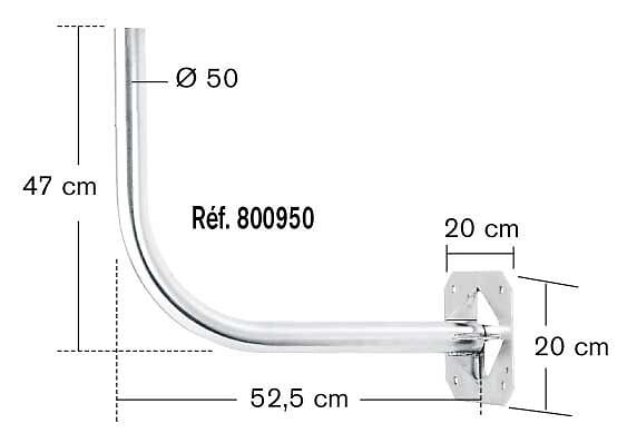 Bras De Déport Métronic 450383 – 300mm Pour Support TV, Couleur Beige
