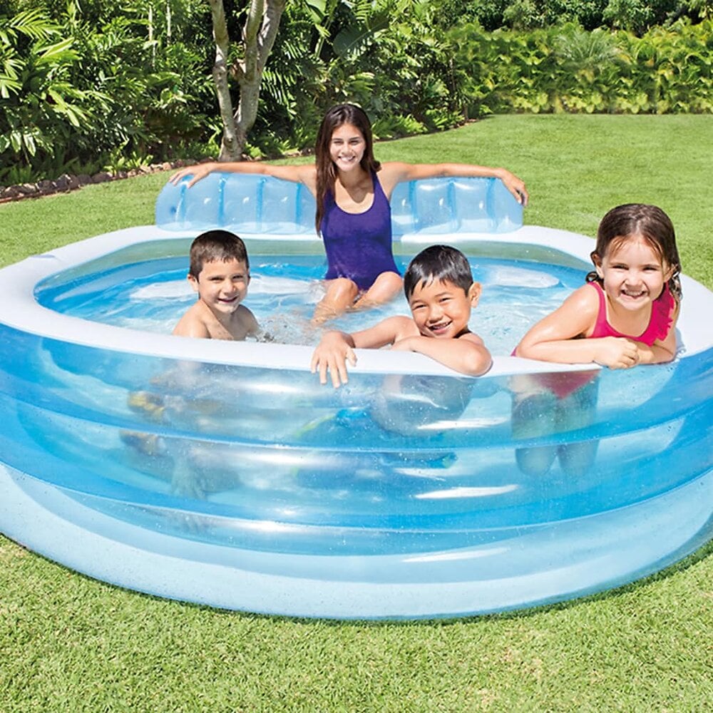VIDAXL - Intex Piscine Gonflable Swim Center Family Lounge Pool 57190np - Bleu - Piscine Et Spa - Piscines - Bleu - Bleu - large