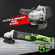 CONSTRUCTOR - Meuleuse d angle 1200W -125MM - vitesse variable - Coffret de rangement - vignette