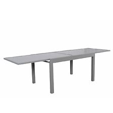 AVRIL PARIS Table de jardin extensible aluminium 270cm + 8 fauteuils empi ...