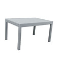 AVRIL PARIS - Table de jardin extensible aluminium 135/270cm + 10 fauteuils empilables textilène gris - ANDRA - vignette