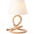 BRILLIANT - Lampe à poser Sailor E27 - Corde - 40W - vignette