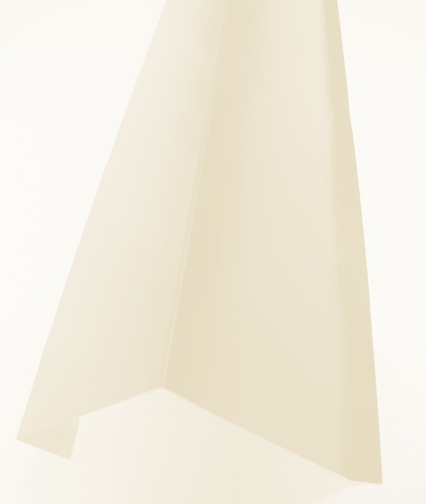 ONDOMETAL - Rive sur mur acier galva 1045 210cm beige - large