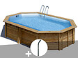 GRE - Kit piscine bois Gré Cannelle 5,35 x 3,35 x 1,17 m + Douche - vignette