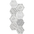 EIFFEL ART CONSTRUCTION - Minima8.6 Mix - 17x15 Cm - Carrelage Hexagonal À Motifs - vignette