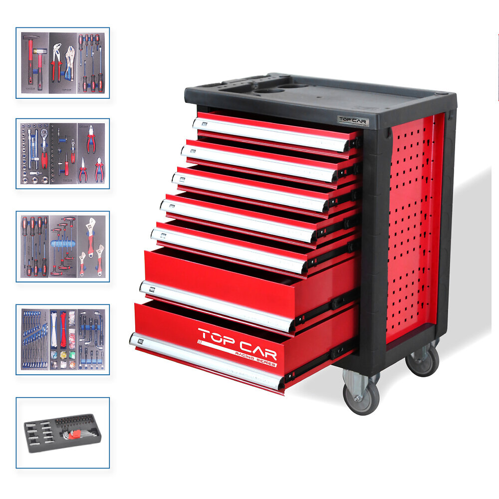 Bricoland - caisse & coffret à outils - Servante 6 tiroirs vide  CHRONO.6M3APB - Facom